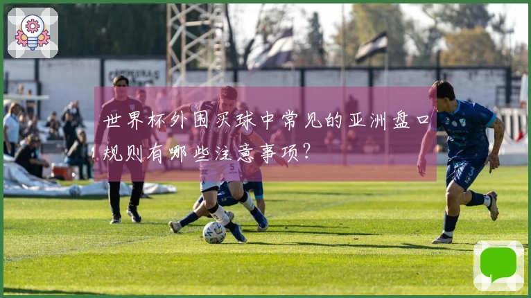 世界杯外围买球中常见的亚洲盘口规则有哪些注意事项？